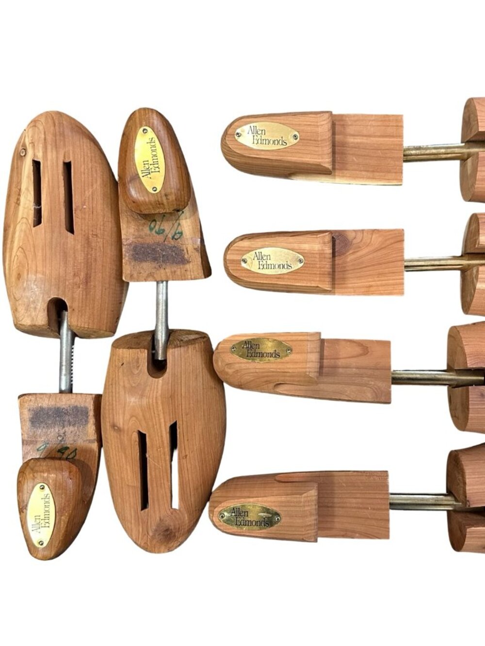 Allen Edmonds Cedar Shoe Trees Lot 3 Pair Mixed Sizes Woodlore